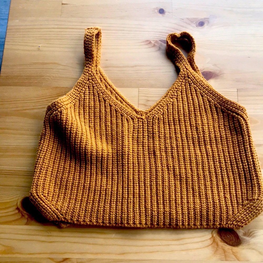 Knit crop top